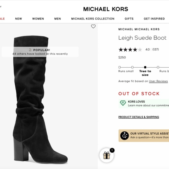 Michael Kors Leigh Suede Boots - Picture 2 of 2